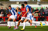 Marcus Dackers scored a hat-trick in midweek Picture: Morecambe FC