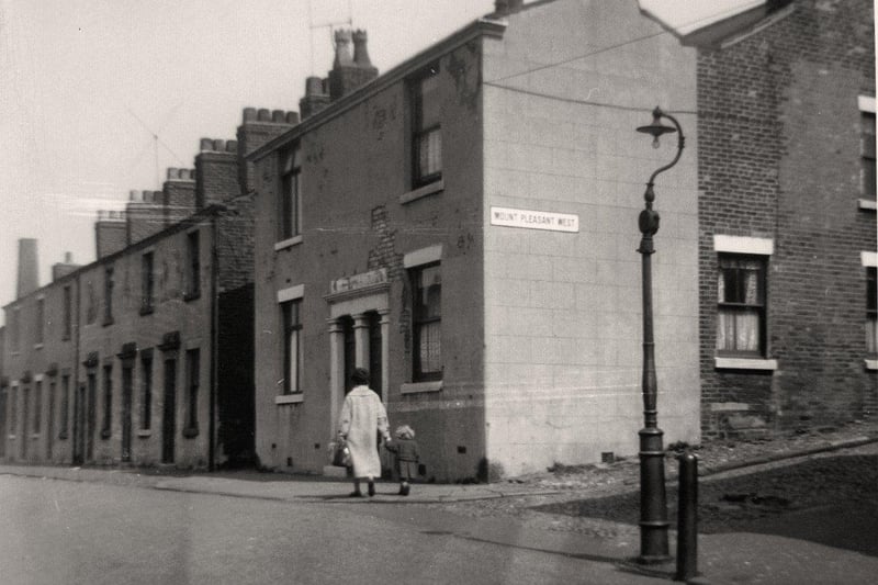 Junction of Mount Pleasant West and Ladywell Street, Preston c.1950