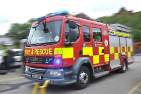 Six fire engines and the aerial ladder platform were called to Banksfield Place on Walton Summit Industrial Estate near Bamber Bridge after a vehicle caught fire at around 8.35am