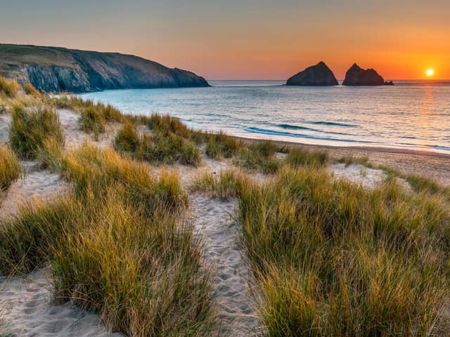 Golden Sunset at Holywell Bay - Paul - stock.adobe.com