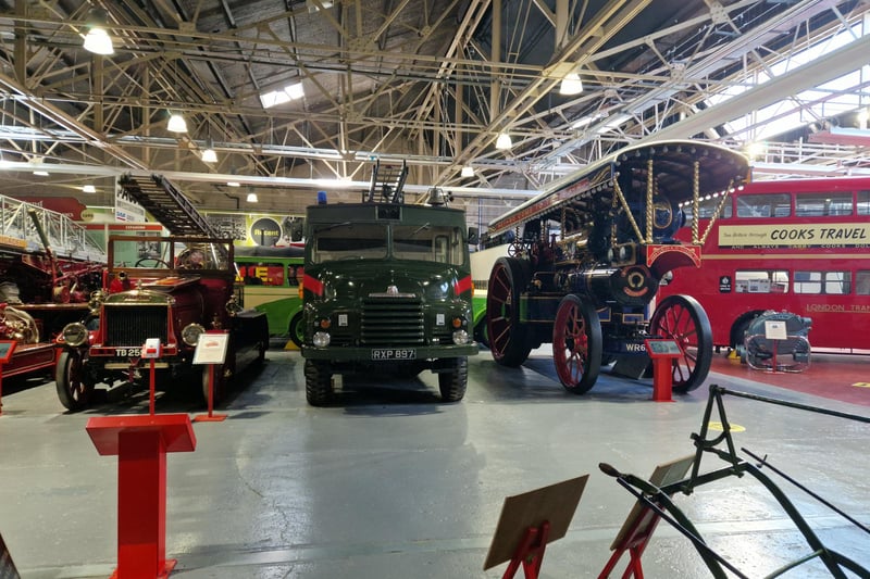 There are dozens of shiny vintage vehicles on display at the British Commercial Vehicle Museum