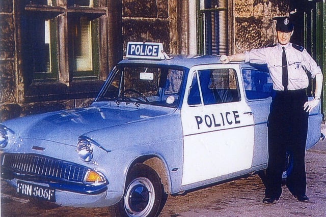 Ray Catterall outside the old east division police station entrance Stanley Street, Preston then situated at the front of the HM prison, Preston, in August 1968
Sent in by reader John Siddall, of Fulwood