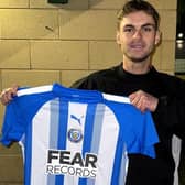 Striker Tom Kilifin has rejoined the Dolly Blues Photo: LANCASTER CITY FC