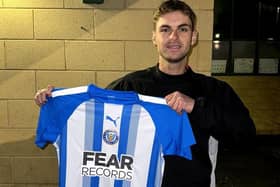 Striker Tom Kilifin has rejoined the Dolly Blues Photo: LANCASTER CITY FC