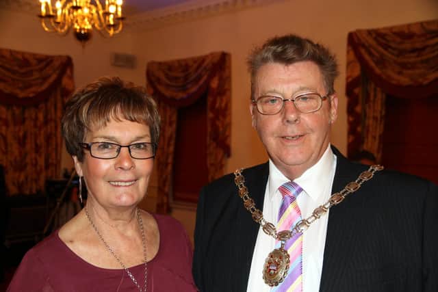 Dorothy and husband Melvyn, pictured when he was Mayor of Penwortham