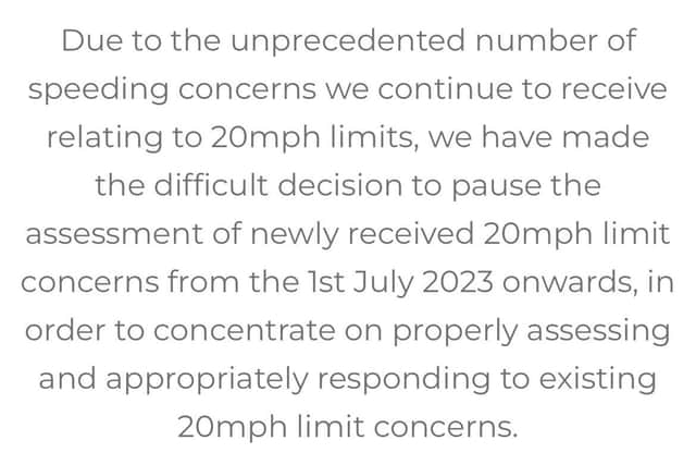 This is the official announcment from the Road Safety Partnership, on their website