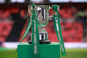 A view of the Carabao Cup trophy prior to the Carabao Cup Final