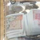 £2,000 in cash was retrieved by police