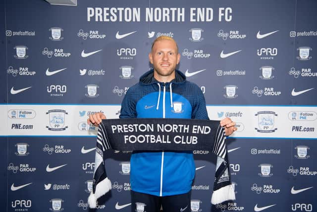 New PNE signing David Cornell.