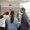 Bolton West MP Chris Green (right) visiting the Bioprinting Technology Platform with Dr Ian Wimpenny. Photo: The University of Manchester