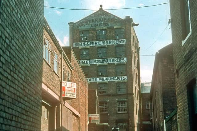 The abandoned Starkie's Wire Works at Cotton Court, Preston. Image courtesy of the Beth Hayes, Preston Historical Society