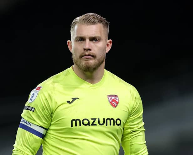 Connor Ripley kept a clean sheet at Fratton Park (Photo by David Rogers/Getty Images)