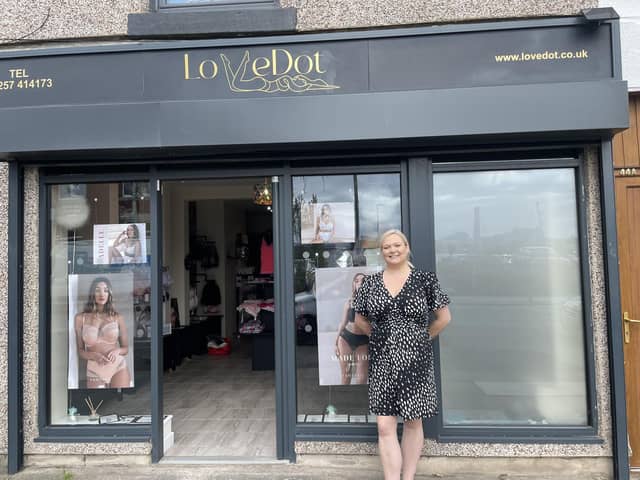 Gil Woods, 46, officially opened Love Dot lingerie boutique, at Pall Mall in Chorley, last weekend in memory of her late gran Dorothy Dickinson, 83, who survived breast cancer three times and underwent a mastectomy