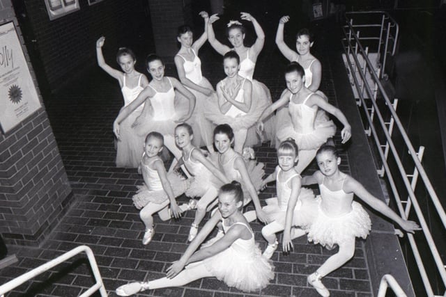 Girls from a Preston dance school are rehearsing hard for a big moment on stage with a professional ballet company. The girls, all members of the Barbara Saunders-Jones Dance School, Fulwood, have been chosen to supplement the Lewis London Ballet Company when it performs Sleeping Beauty at the Charter Theatre. Girls taking part are: Emma Arkwright, Catherine Anticliffe, Lisa McDade, Amy Craig, Jennifer Stirrup, Joanne Taylor, Marie Cuffe, Sarah Green, Helen Carter, Janine Cunnington, Helen Latham, Elizabeth Barber and Nicola Crossley