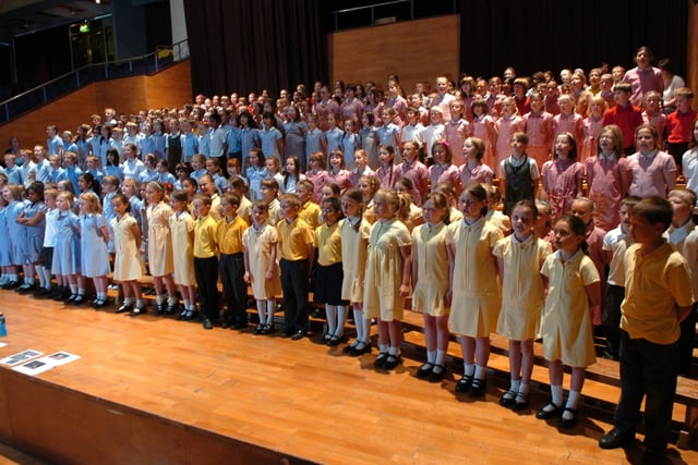 The full choir at this Preston Schools Music Festival
