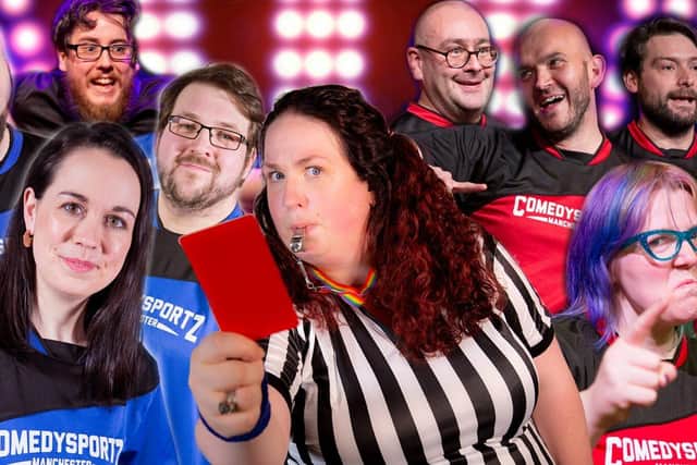 ComedySportz players are ready to kick off at Chorley Theatre! Photo: CSzUK