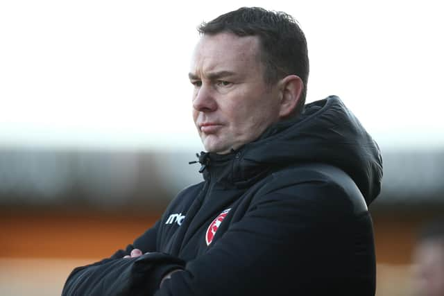 Morecambe manager Derek Adams (Getty Images)