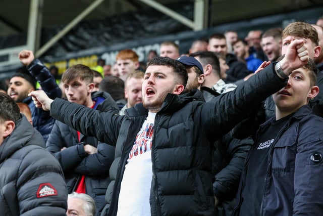 Preston North End fans watch on