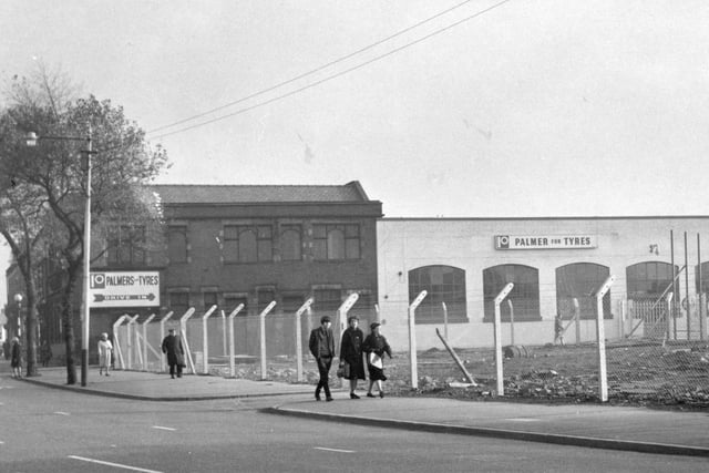 The open space on Stanley Street in Preston which was once home to the office and watch-house block of the Horrockses' Crewdson factory in 1966