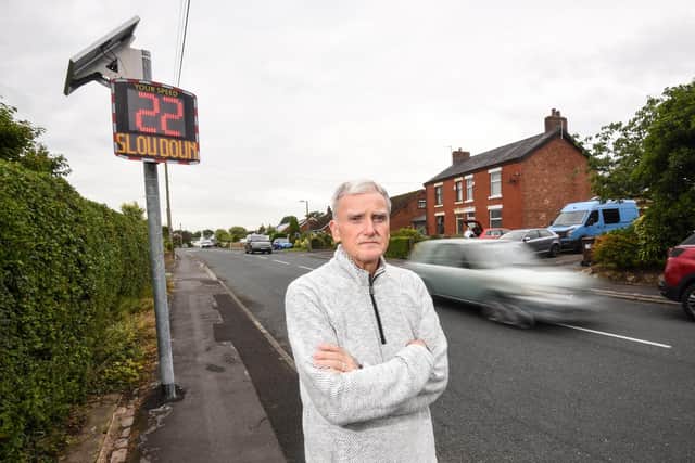 Little Hoole Parish Council chair Laurence Dryden says that enforcing the existing 20mph limit on Liverpool Old Road should be a bigger priority than slashing the top speed on the A59