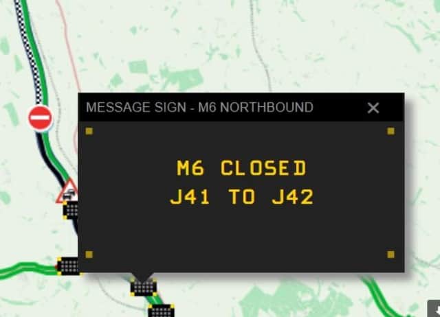 An accident involving a tanker has led to the M6 being closed north of Penrith