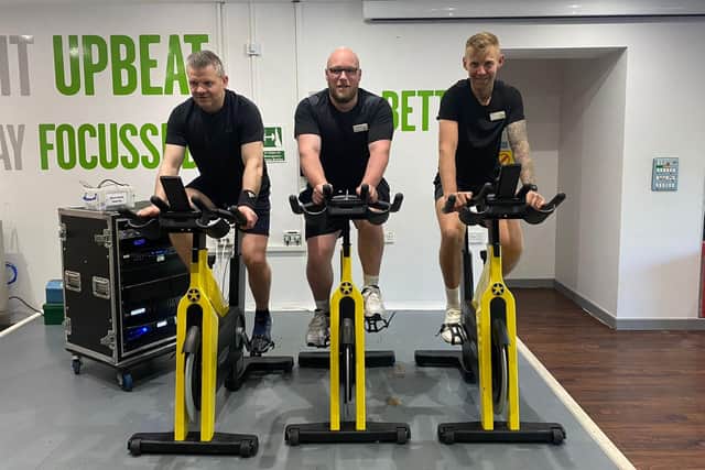 Spin instructors Steve Daley MBE, Lewis Briscoe and Jordan Rissley