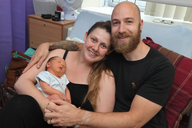 Ronan Matthew Batty, born at Royal Preston Hospital, on June 14th, at 14:58, weighing 7lb 7oz, to Hannah and Alastair Batty, of Garstang