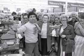 A Welsh singer brought a song to the streets of Preston at the start of the town's Shopping Week. The Fishergate branch of the Woolworth store invited Bryn Yemm to spend a morning promoting his latest record. He also urged passers-by to join in a range of gospel and other popular songs