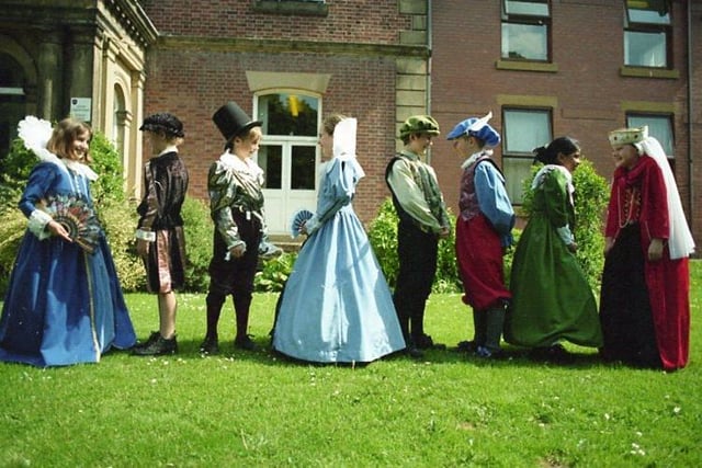 Young historians from a Preston school have taken a step back in time. Pupils from Highfield Priory School, Fulwood Row, really entered into the spirit of the occasion when they went on a trop to historic Rufford Old Hall. Dressed in period costume, which they made in school and at home, the youngsters joined a performance led by the Young National Trust Theatre Group, entitled The Crown Hereafter, being staged at the Hall