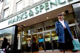 The main entrance to the Marks & Spencer store on Fishergate in Preston