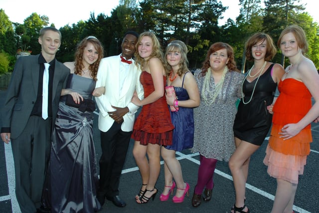 What a great selection of dresses on show at the Fulwood High School Prom at Pines Hotel, Clayton-le-Woods in 2009