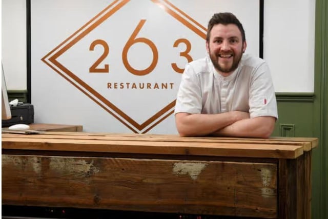 Chef Oli Martin at 263 restaurant, Preston, which was awarded two AA rosettes