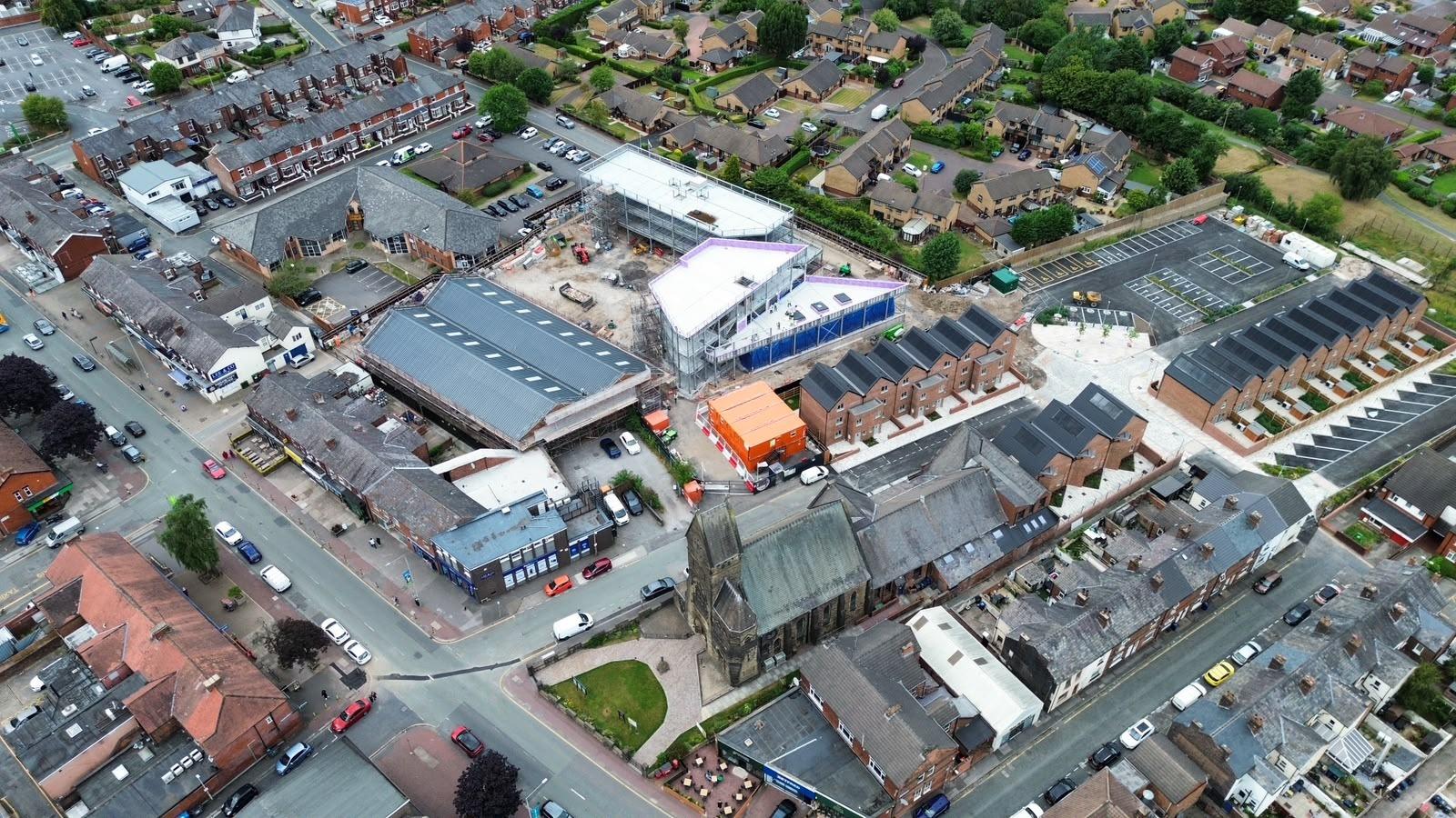 7 bird's-eye pictures show transformation of Leyland town centre from the air