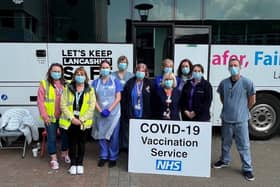 Residents have been thanked for coming forward after Lancashire County Council's mobile Covid-19 vaccination service delivered its 1,000th dose.