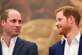 The then Duke of Cambridge and the Duke of Sussex (right) at the opening the Greenhouse Centre in London. The Duke of Sussex has reportedly claimed he was physically attacked by his brother over his marriage to Meghan Markle