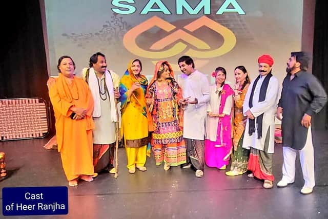 The cast of Heer Ranjha, an adapted stage play version of Pakistan’s Waris Shah's famous love story, equivalent to Shakespeare's Romeo and Juliet.