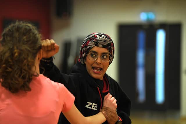 Z's Defency Academy teaching female staff and pupils at UCLan how to defend themselves