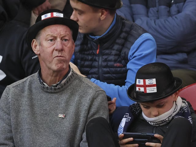 PNE fans at Middlesbrough