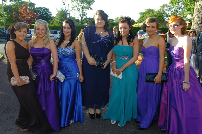 Corpus Christi girls arrive for the Prom Night at Barton Grange Hotel
