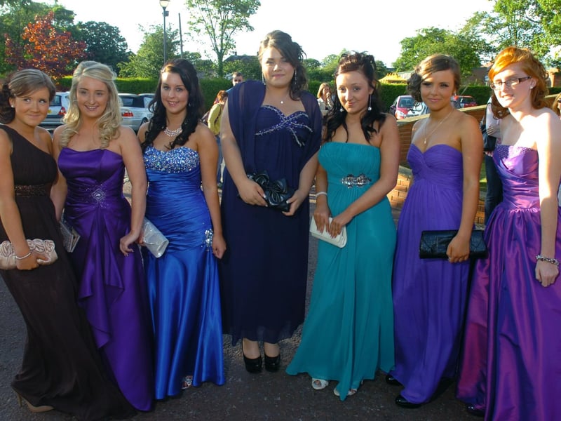 Corpus Christi girls arrive for the Prom Night at Barton Grange Hotel