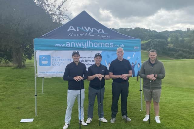 The Anwyl sponsored Bare Necessities Toiletry Bank Golf Day has raised almost £50,000 over 3 years. Photo: Bare Necessities