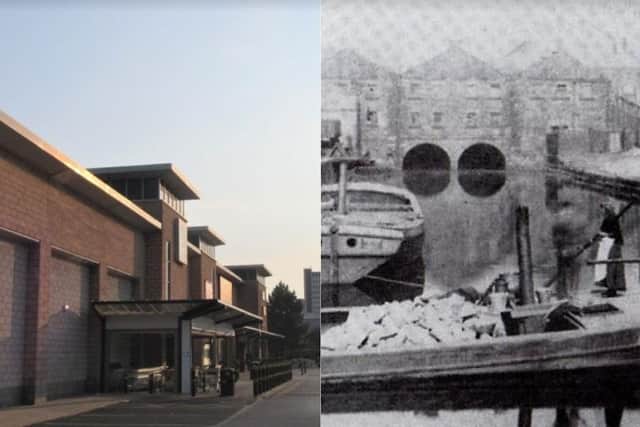 Left: Corporation Street Retail Park. Right: Preston Basin 1897