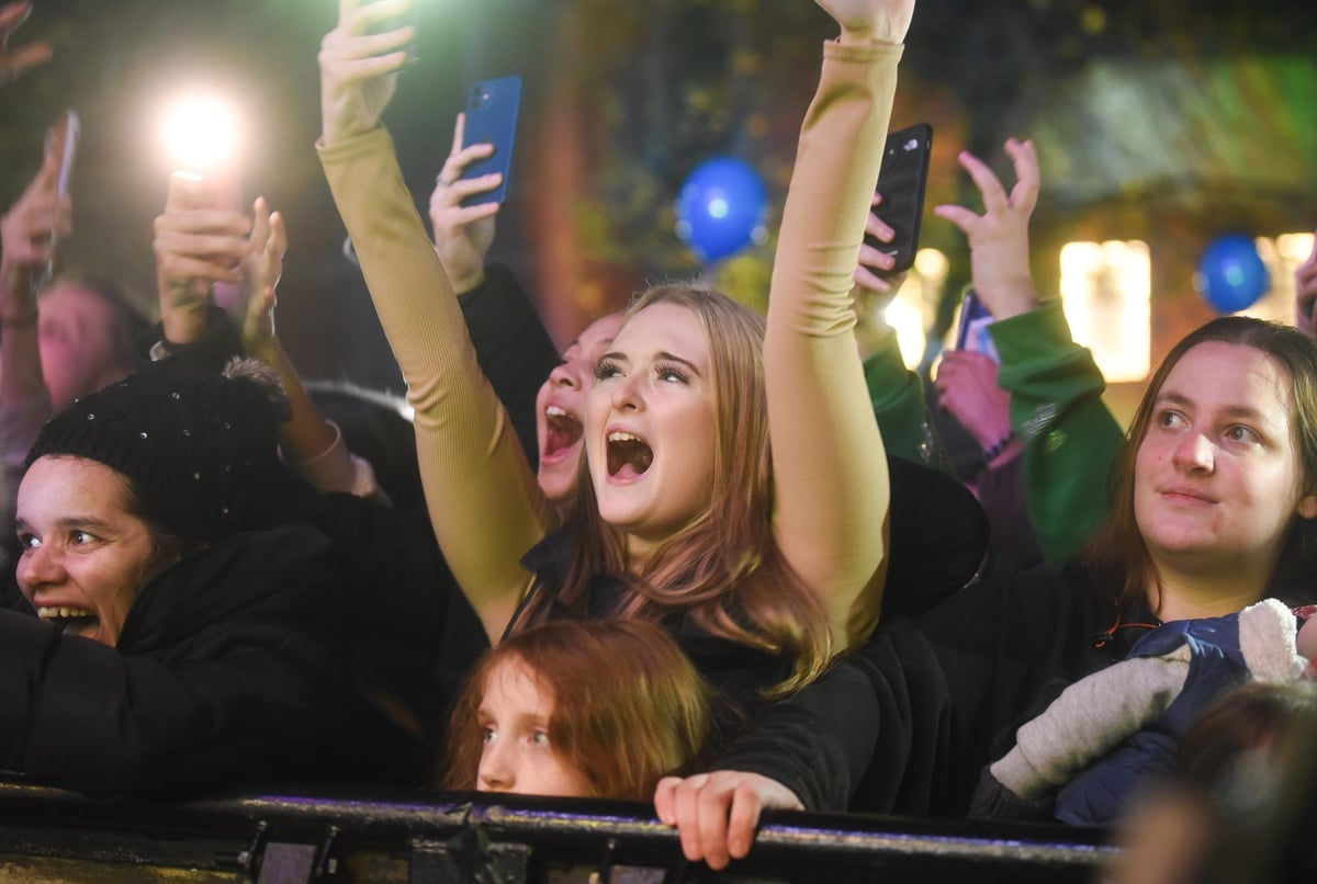 It&#8217;s beginning to look a lot like Christmas as the lights are switched on in Preston