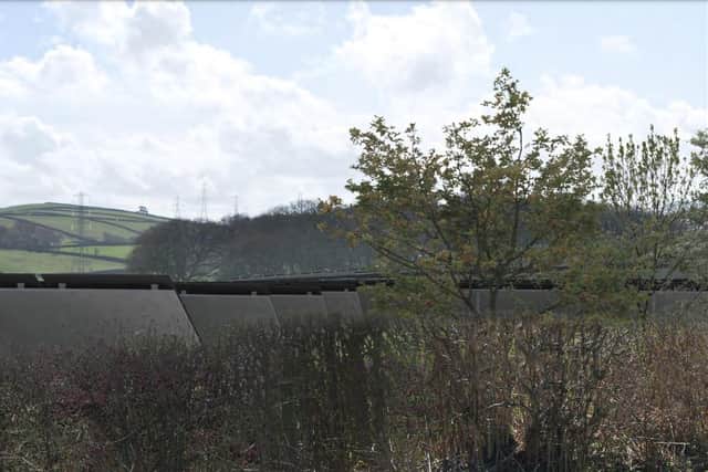 How the solar farm might look. Photo montage by Aspect Landscape Planning Ltd.
