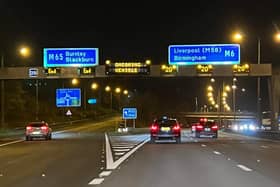 Drivers were warned of an 'oncoming vehicle' shortly before the tragic crash on the M6 between junctions 29 and 28 on Saturday, November 19. Picture credit: Central Radio Blackpool