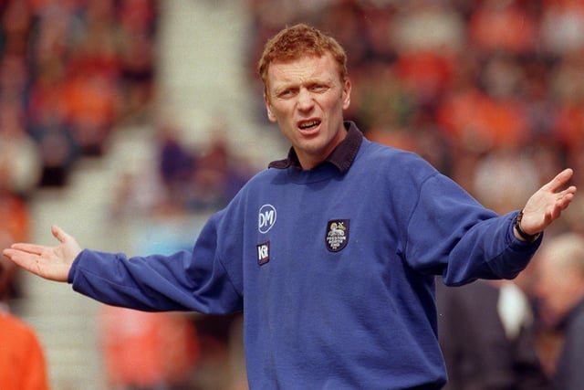Moyes took over as Preston North End manager in January 1998 as the club struggled in Division Two and were in danger of relegation. He had spent much of his playing career preparing for management, taking coaching badges at just 22 years of age. Preston avoided relegation at the end of the 1997–98 season and reached the Division Two play-offs the following season. The following season, Moyes guided Preston to the Division Two title and a promotion to Division One. An even greater achievement perhaps was to steer Preston into the Division One play-offs the season after that, with largely the same squad. Towards the end of the 2001/02 season Moyes left for Everton