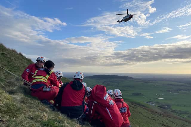 The injured paraglider was winched into a Coastguard helicopter and flown to Fulwood Barracks before being transported by ambulance to Royal Preston Hospital.