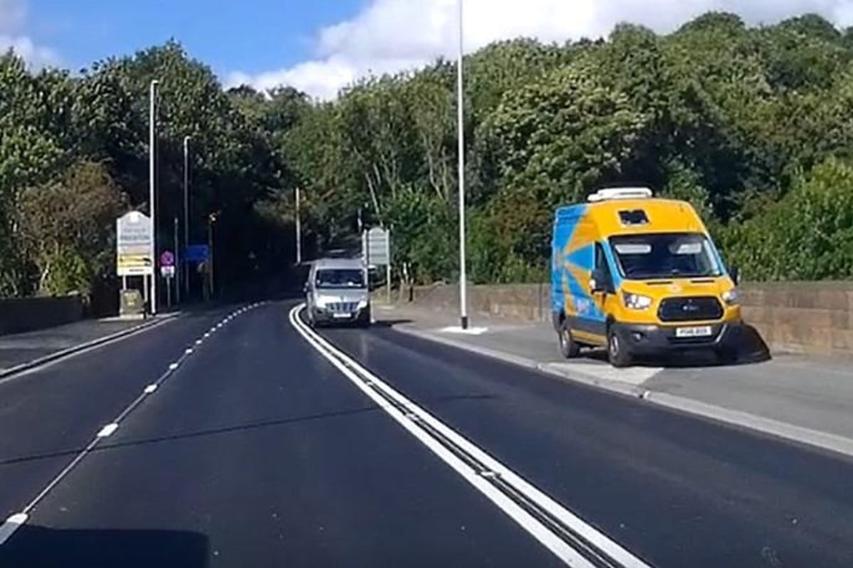 Smile! Speed camera van greets drivers on busy Brockholes Brow on day of reopening