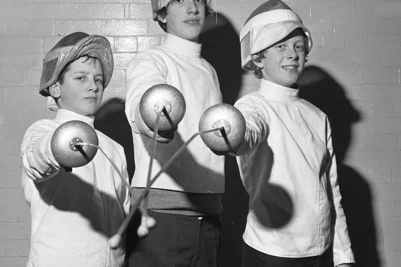 Fencing Award winner at Kirkham Grammar School, Feb 1972