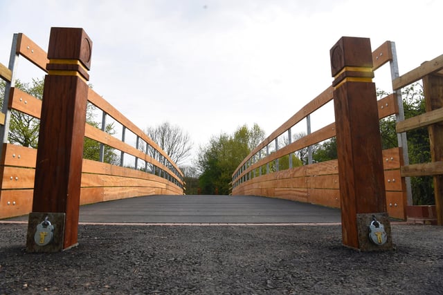 The new Penwortham footbridge by the River Ribble opened this week